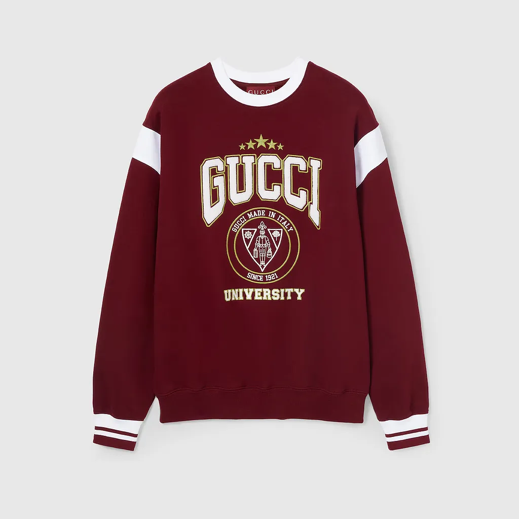 Embroidered Cotton Jersey Sweatshirt