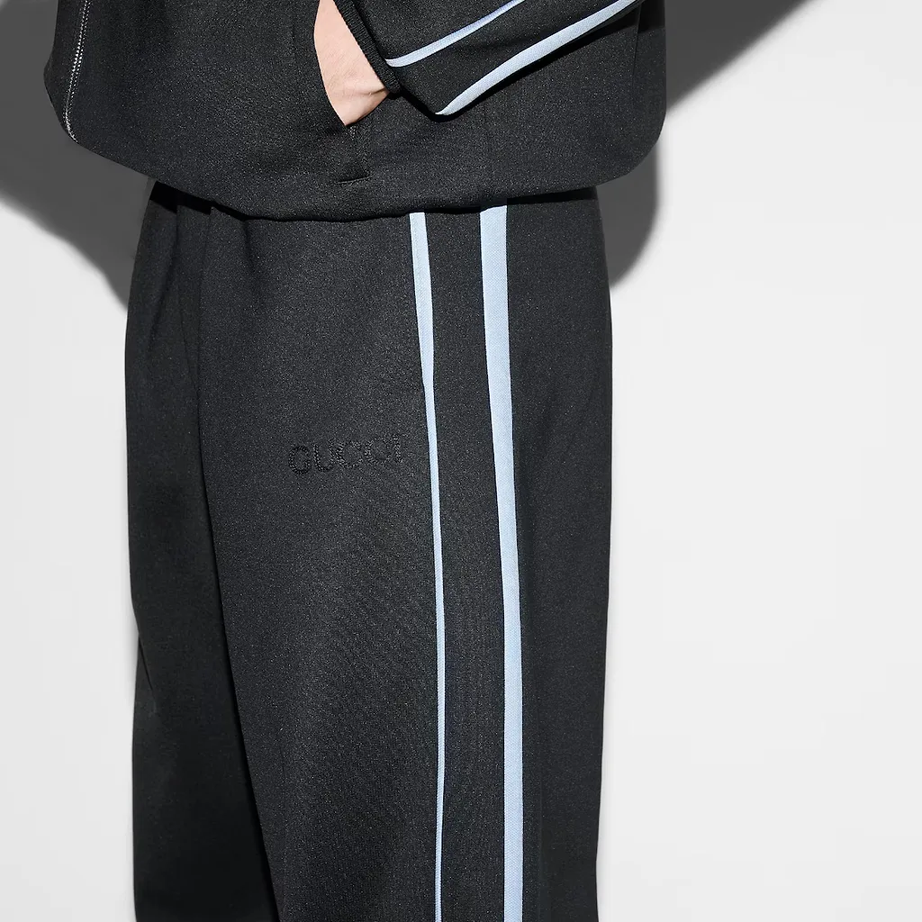 Embroidered Jersey Trouser