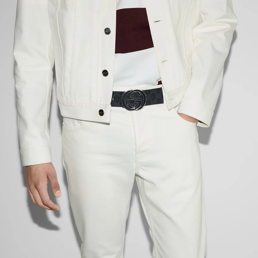 Reversible Belt With Interlocking G Buckle