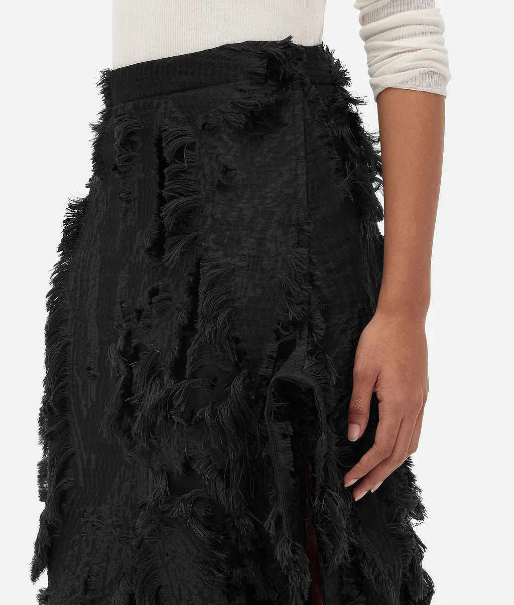 Viscose Fil Coupe Skirt