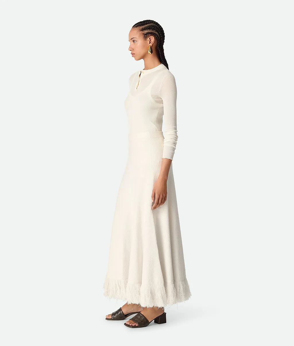 Cotton Bouclé Skirt