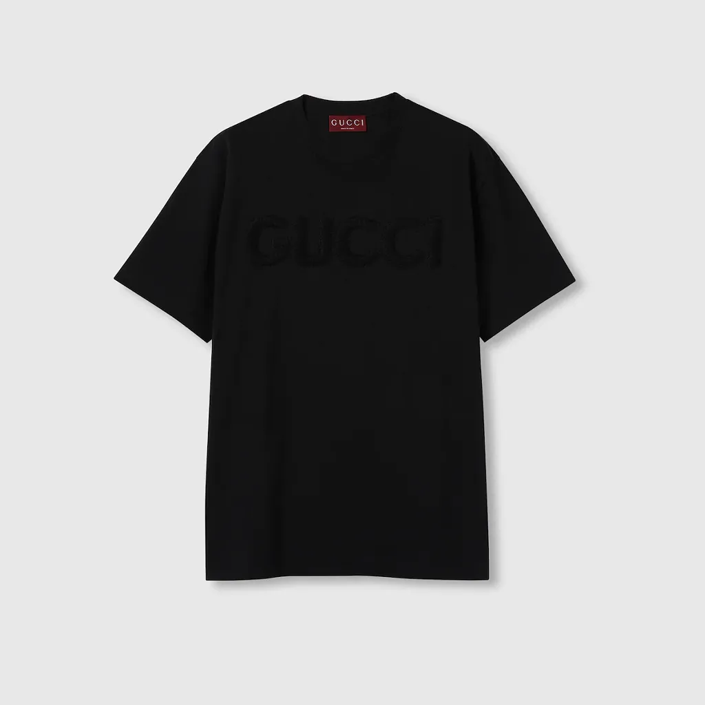 Cotton Jersey T-Shirt With Embroidery