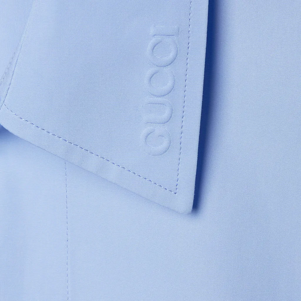 Embossed Cotton Poplin Shirt