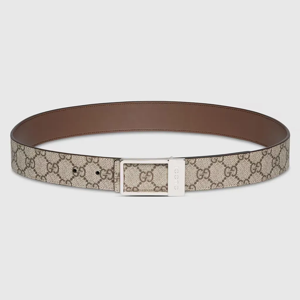 Reversible Belt With Rectangular Buckle
