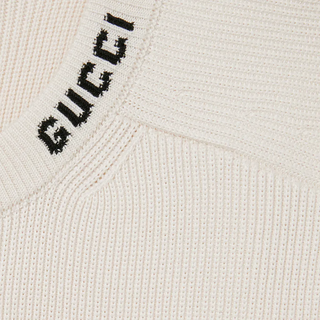 Silk Cotton Jumper With Intarsia