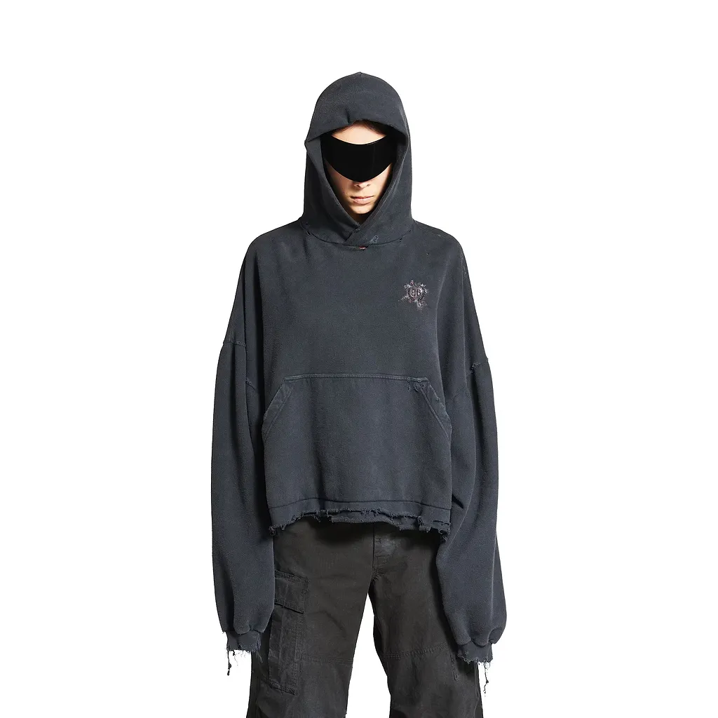 Nail Polish Cropped Hoodie