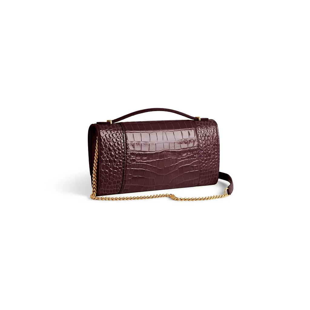 Hourglass Pochette With Chain