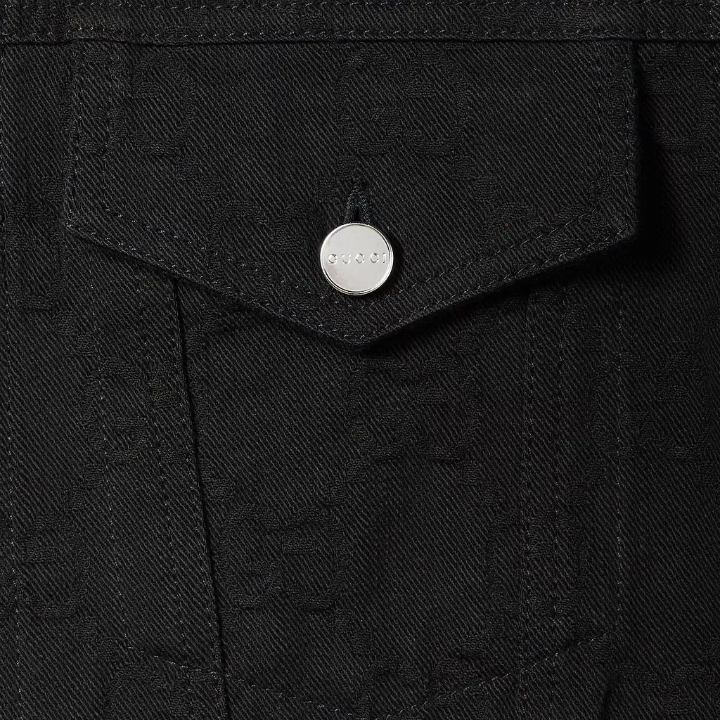 Gg Denim Jacquard Jacket