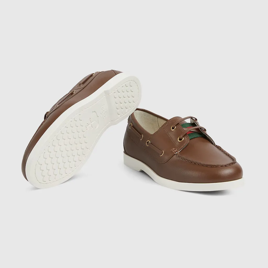 Children's Boat Shoe With Web
