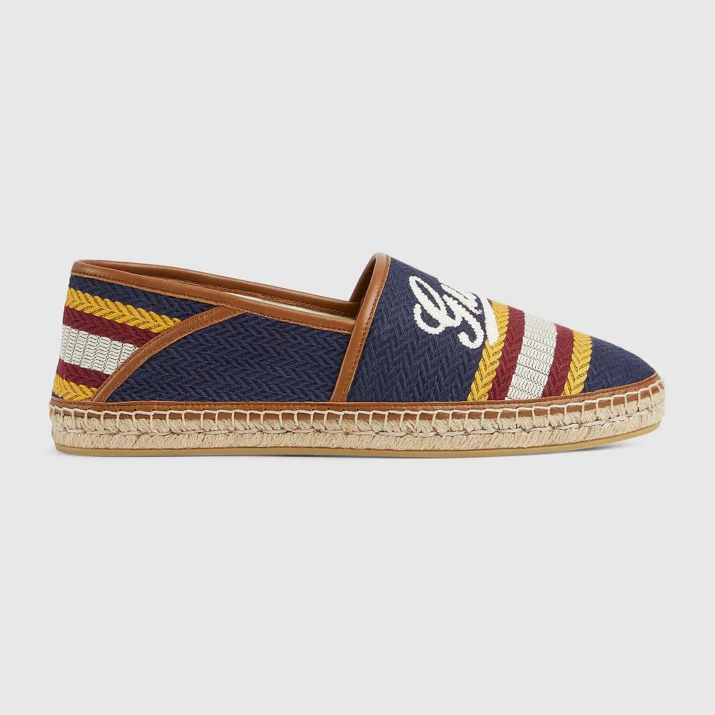 Espadrille With Gucci Script