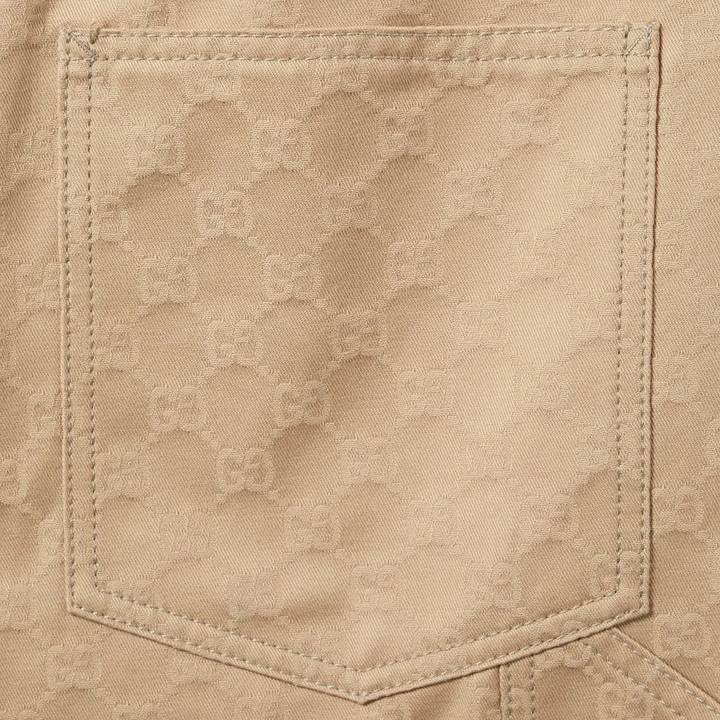 Gg Cotton Gabardine Pant