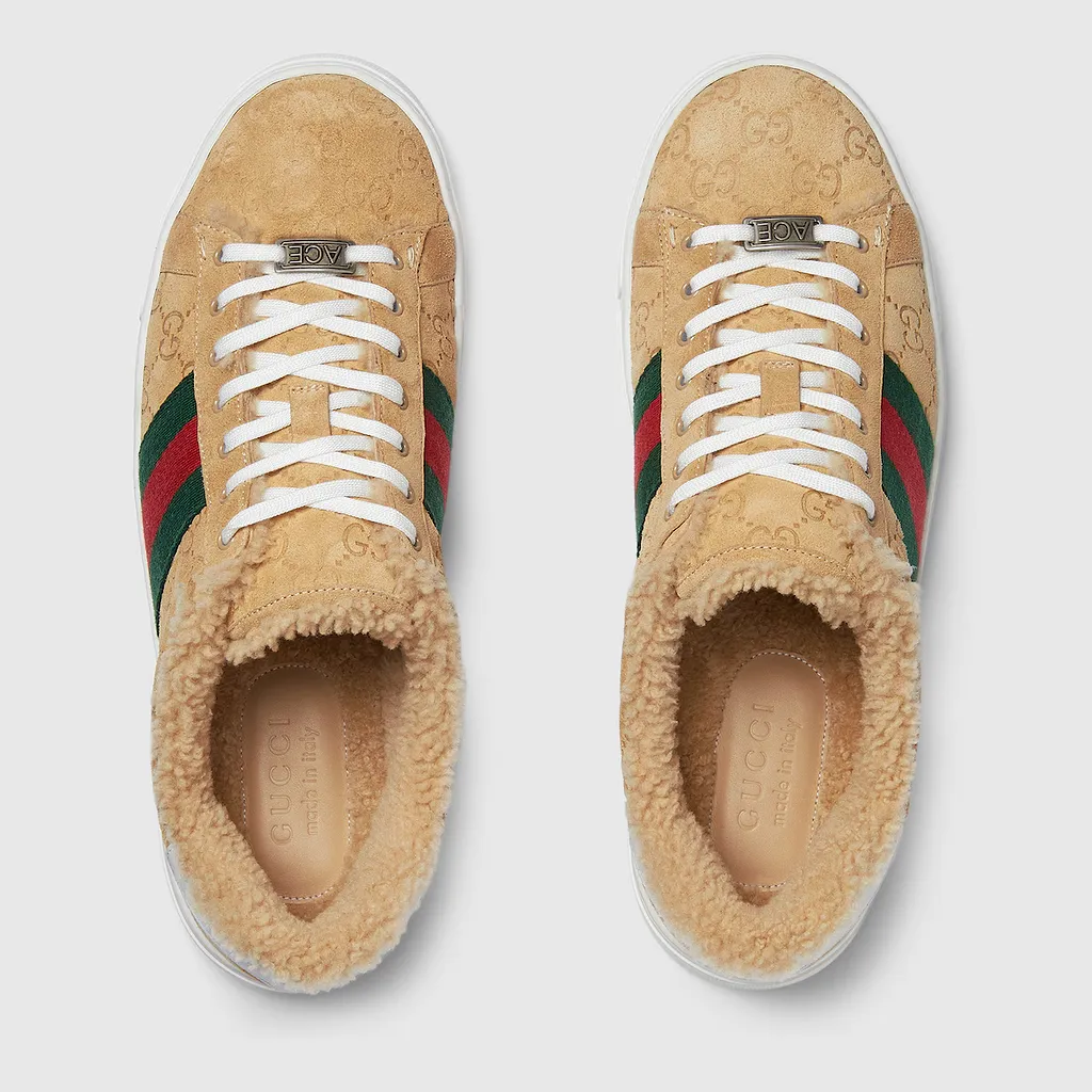 Gucci Ace Trainer With Web