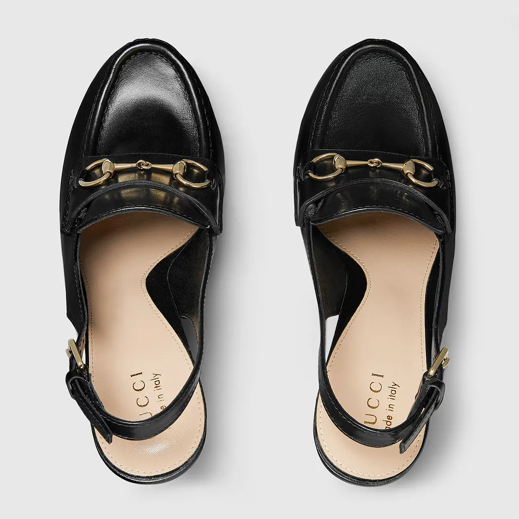 Horsebit Platform Loafer Slingback