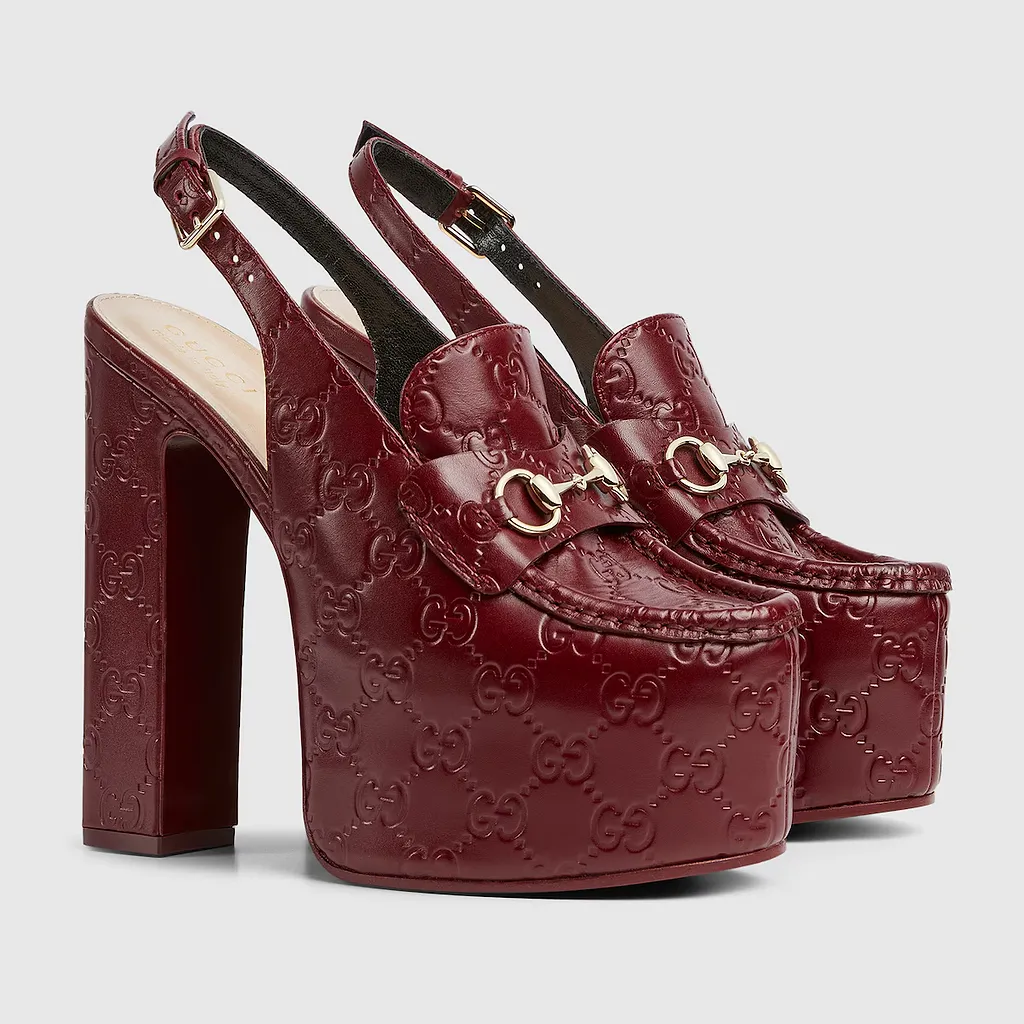 Horsebit Platform Loafer Slingback