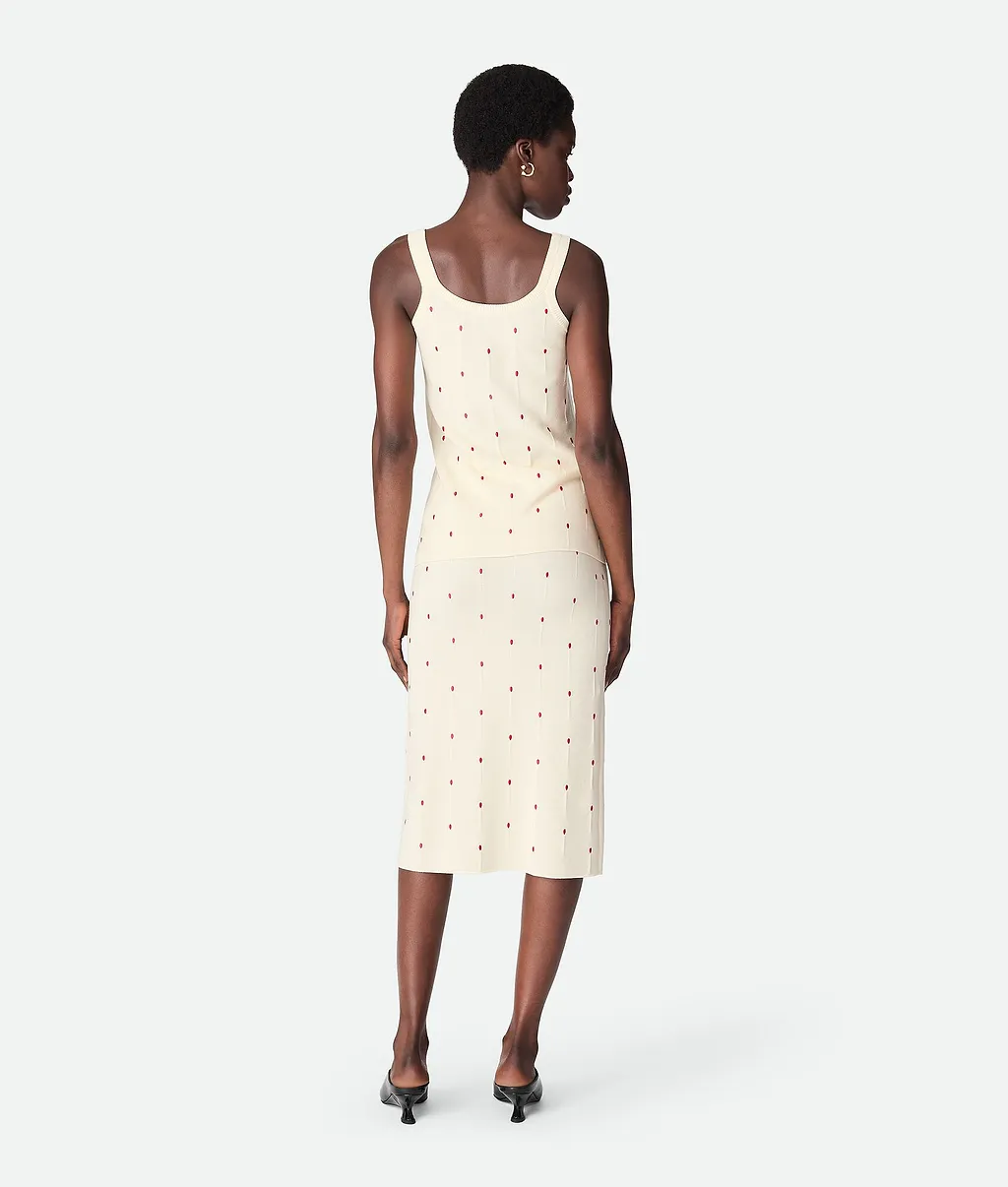 Cotton Embroidered Matches Skirt