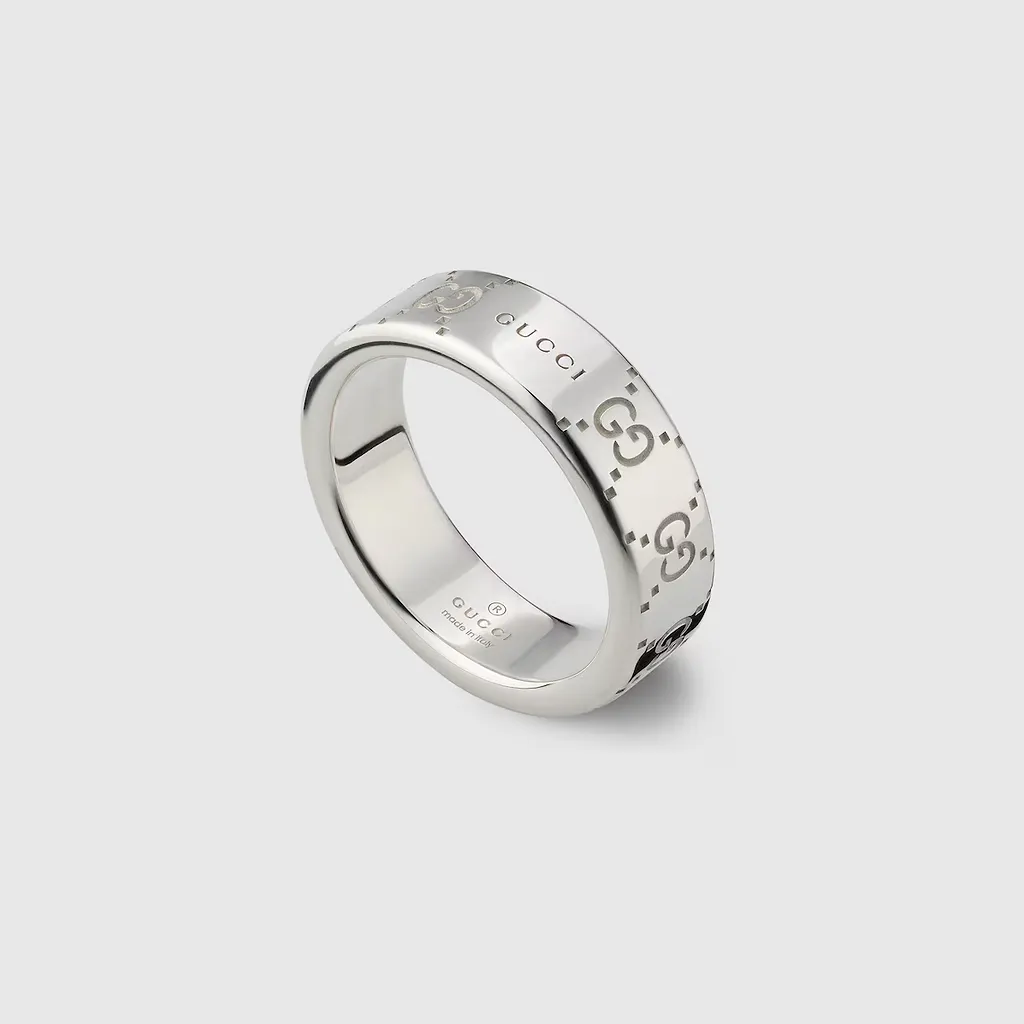 Gucci Signature Gg Wide Ring