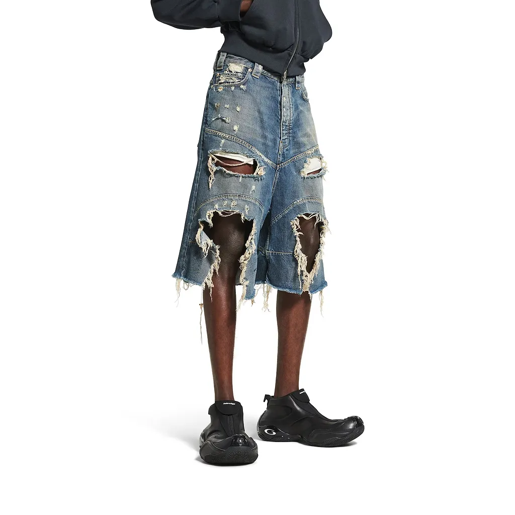 Distressed Baggy Shorts