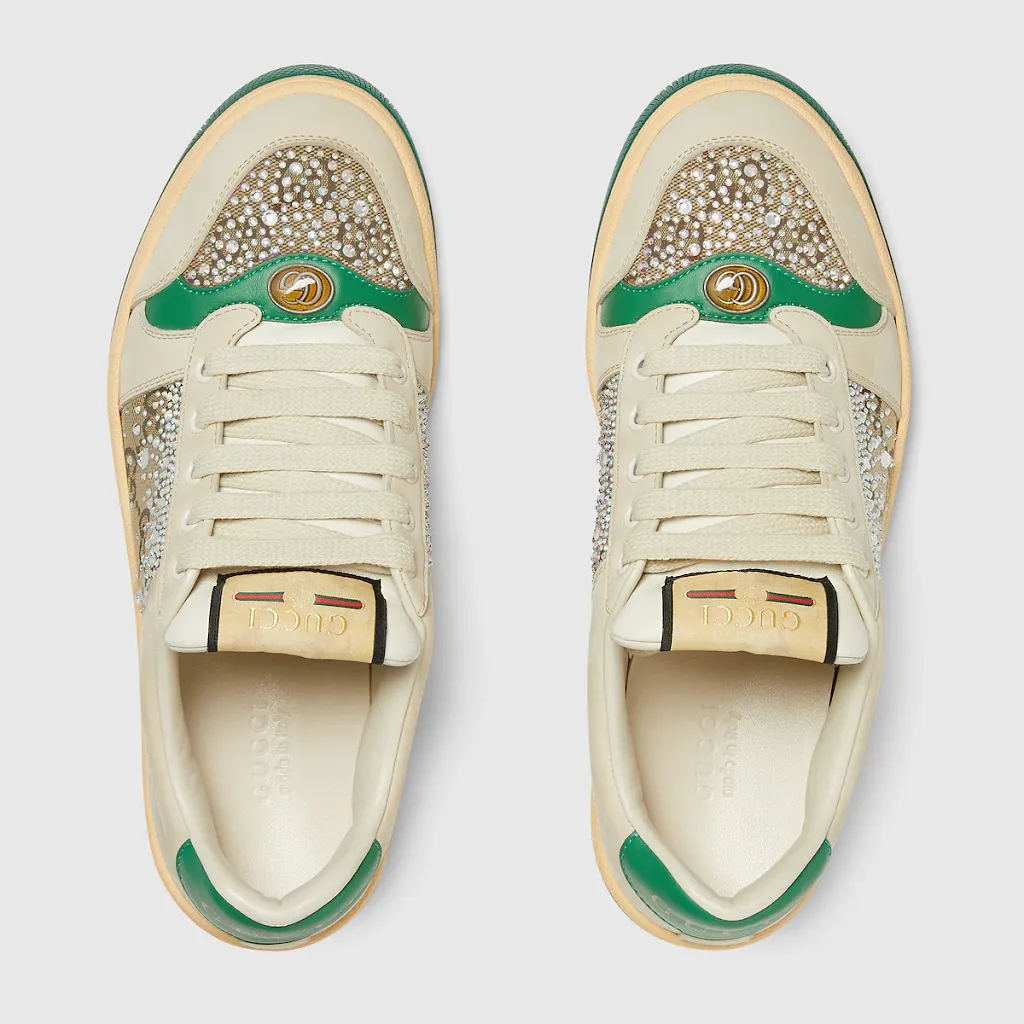 Gg Crystal Screener Sneaker