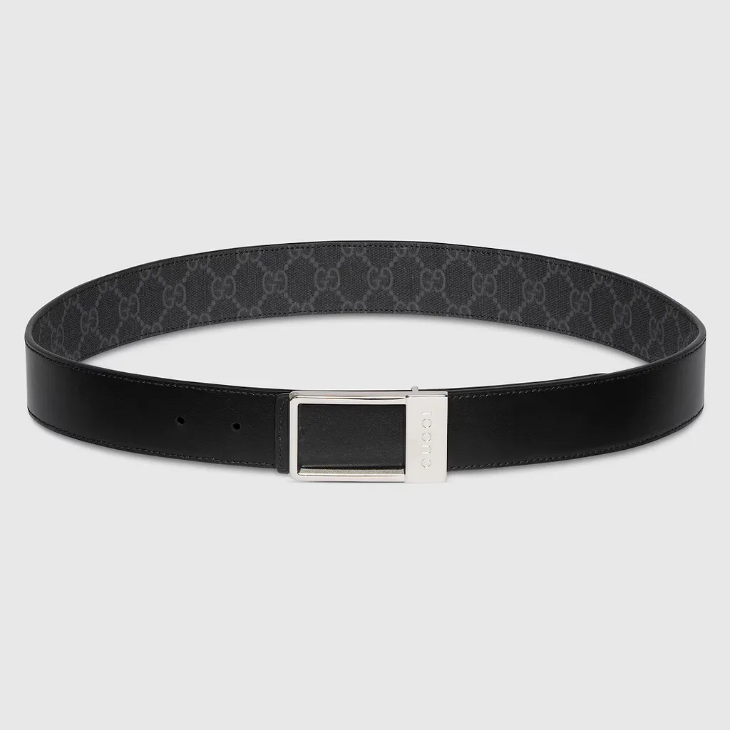 Reversible Belt With Rectangular Buckle