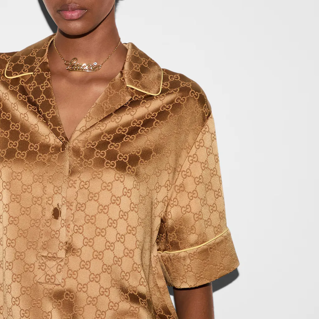 Gg Satin Shirt