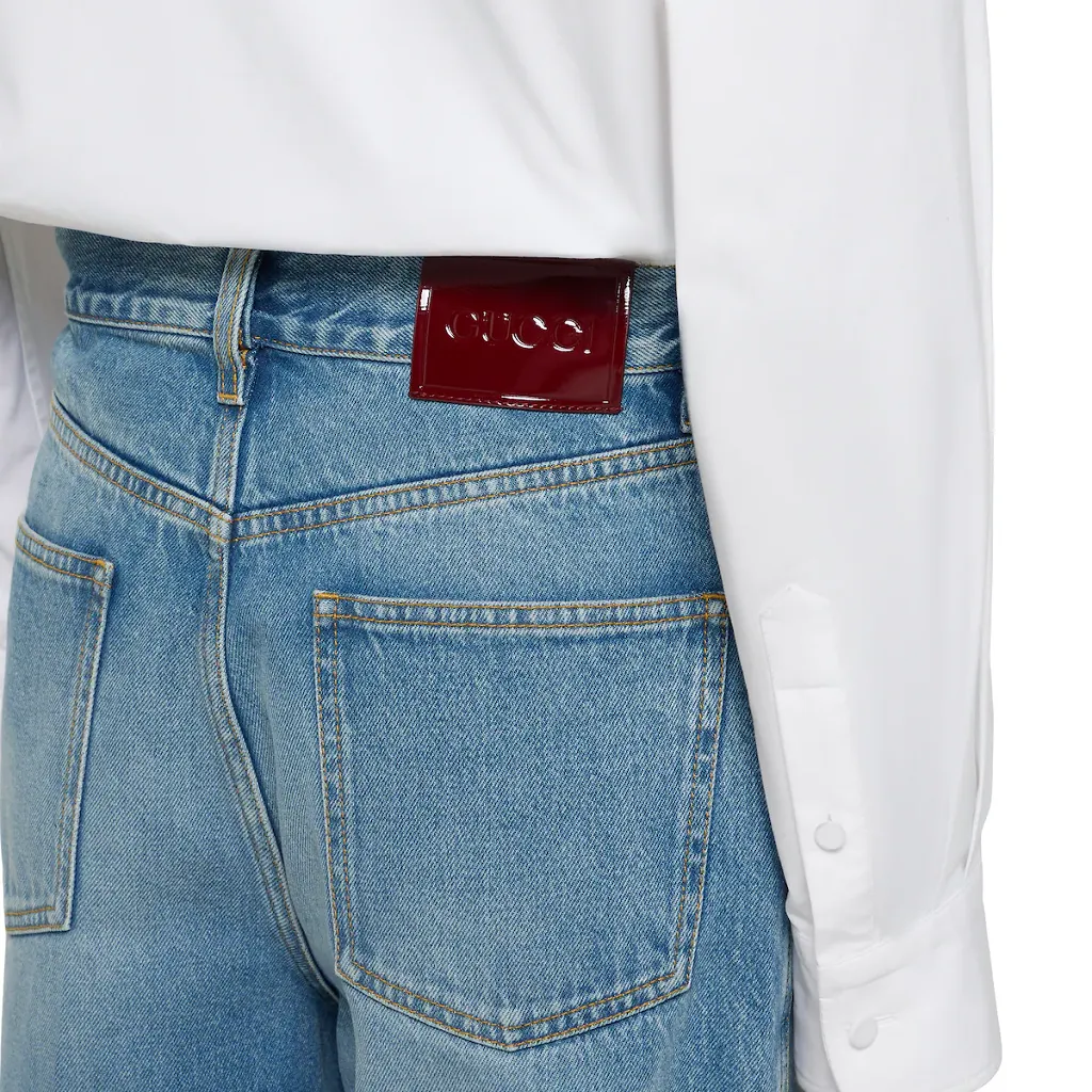 Wide Leg Denim Pants