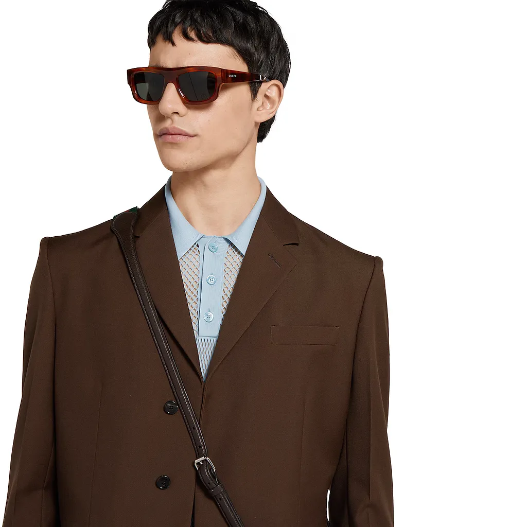 Embossed Wool Jacket