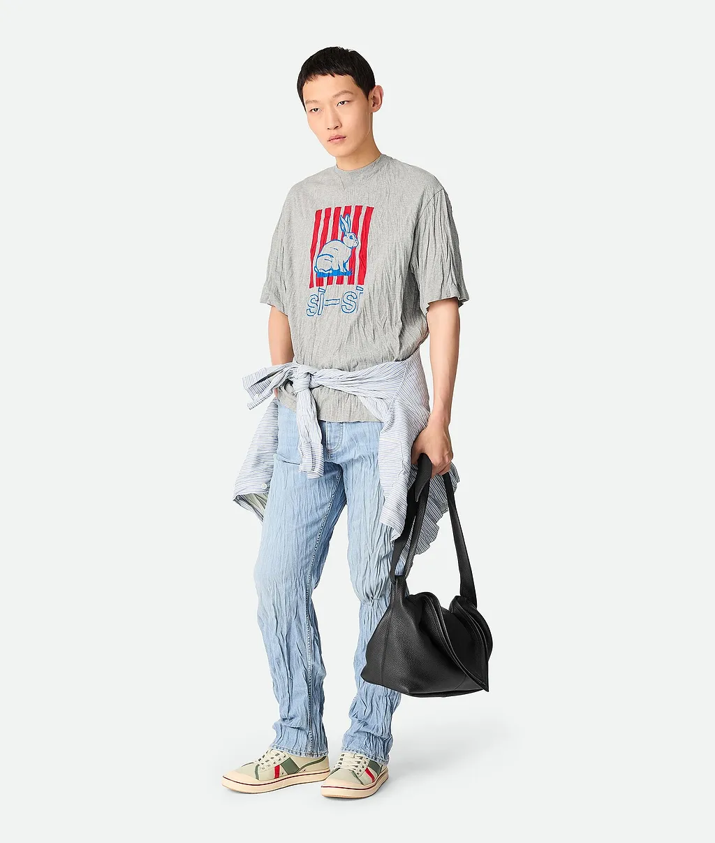 Crushed Cotton Printed Jersey T-Shirt