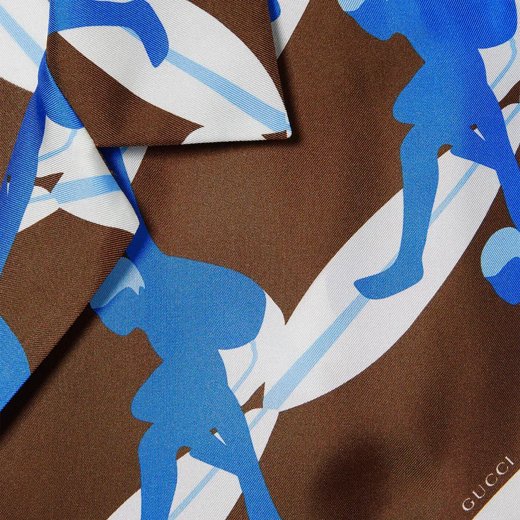 Printed Silk Bowling Shirt