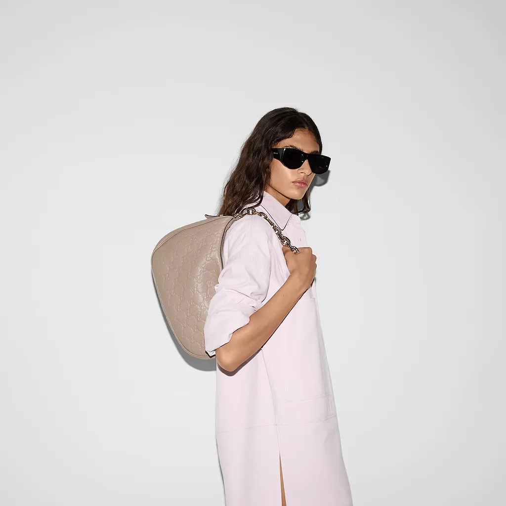 Gg Emblem Large Shoulder Bag