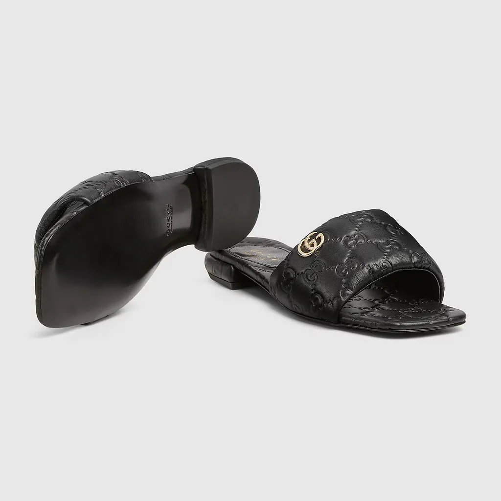 Slide Sandal With Double G