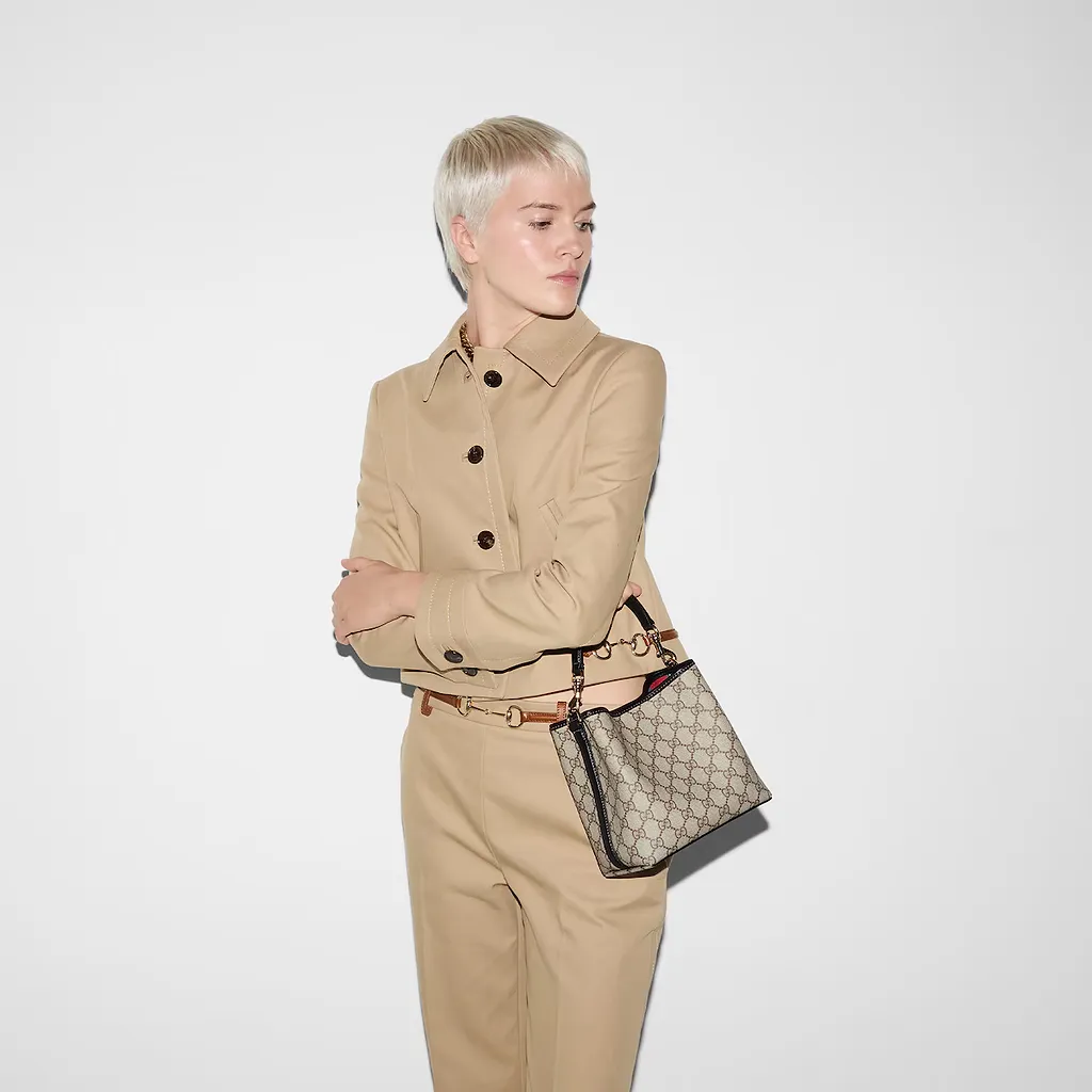 Gg Emblem Small Bucket Bag
