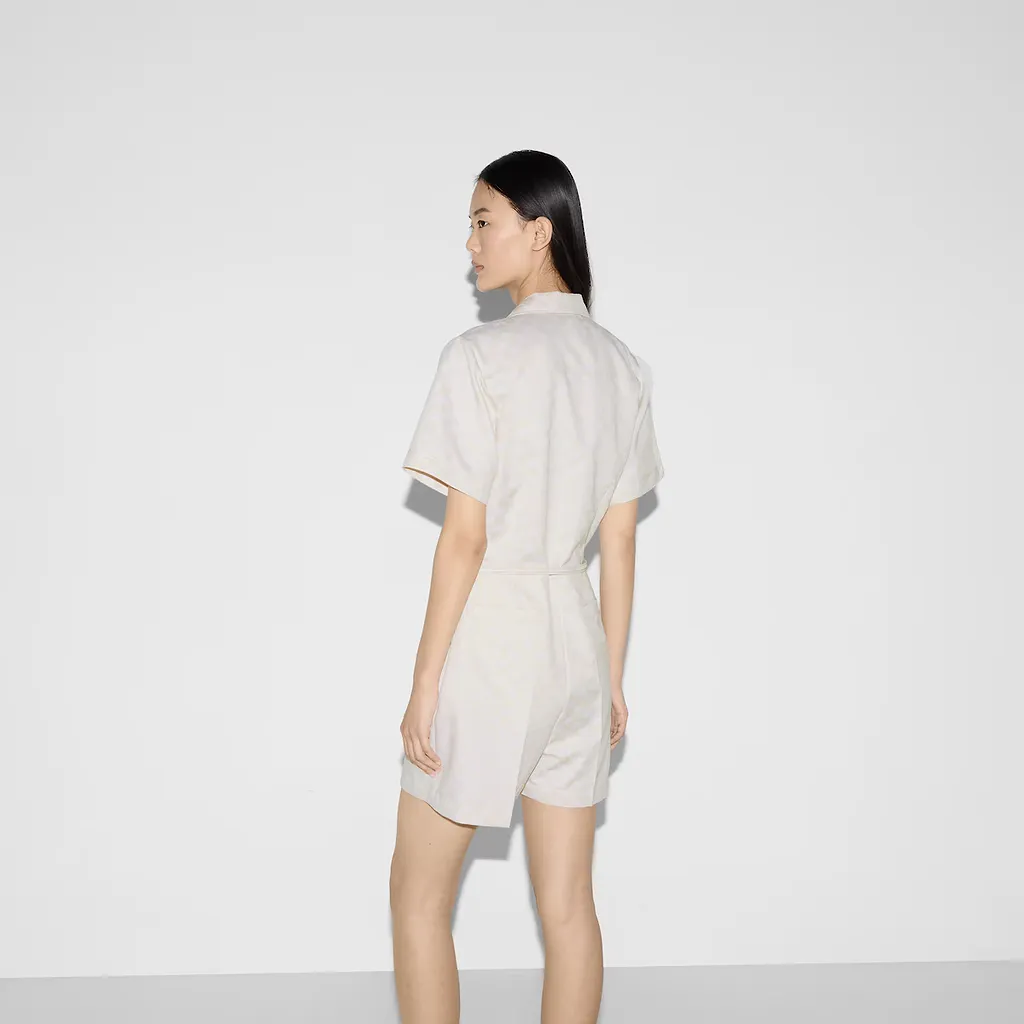 Gg Cotton Gabardine Jumpsuit