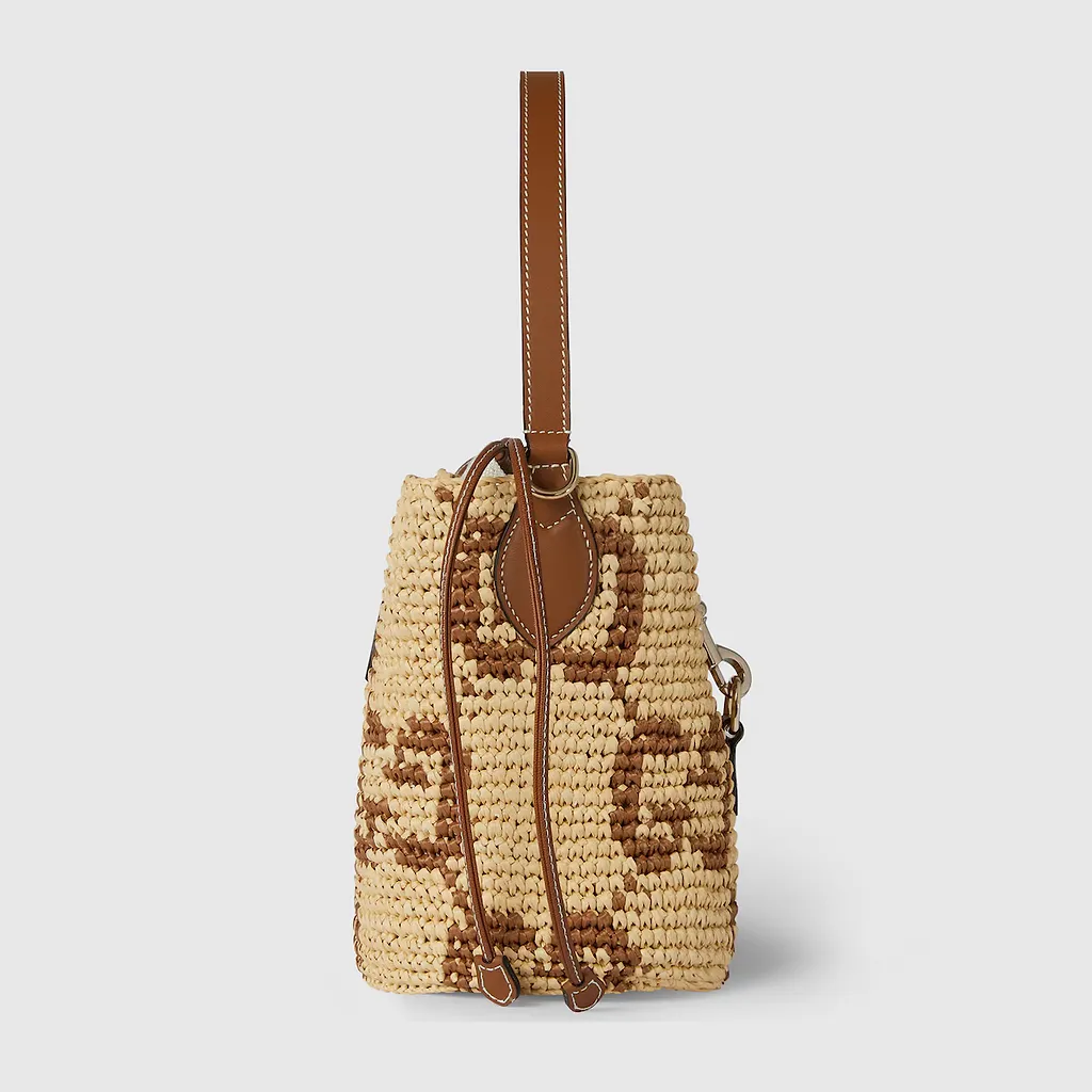 Woven Mini Bucket Bag