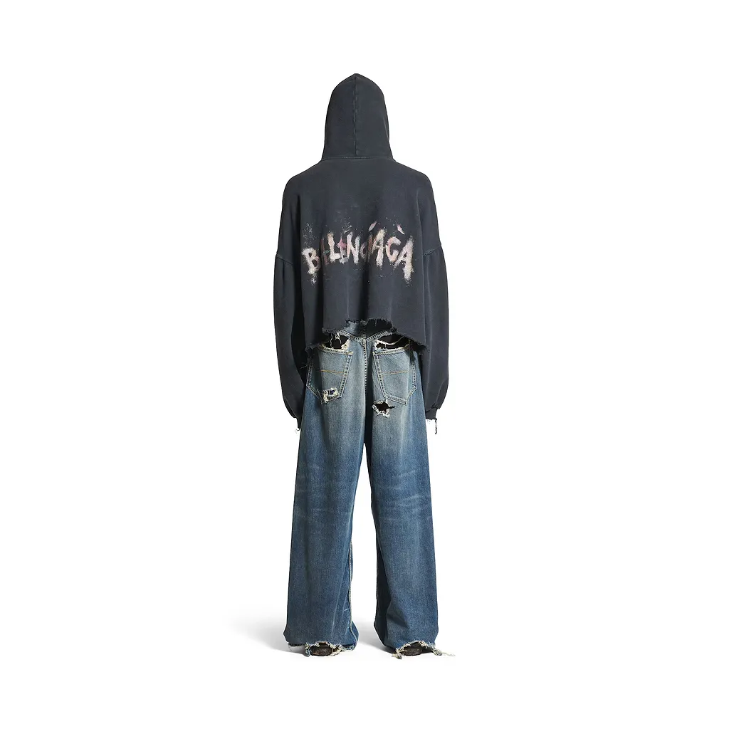 Nail Polish Cropped Hoodie