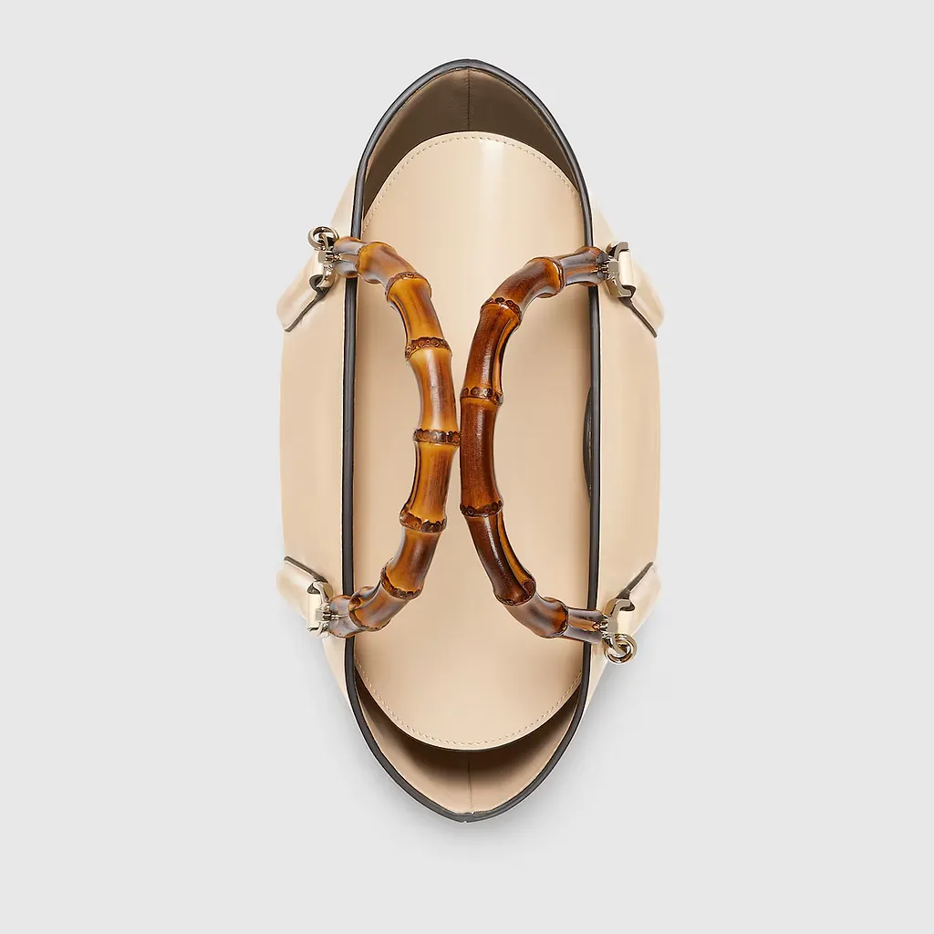 Small Bamboo Top Handle Tote Bag