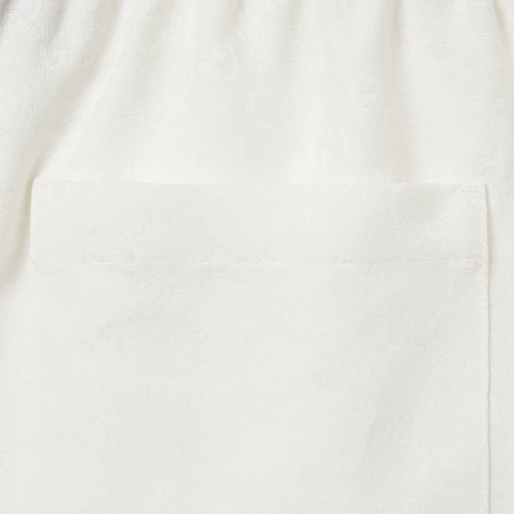 Linen Blend Gg Canvas Shorts