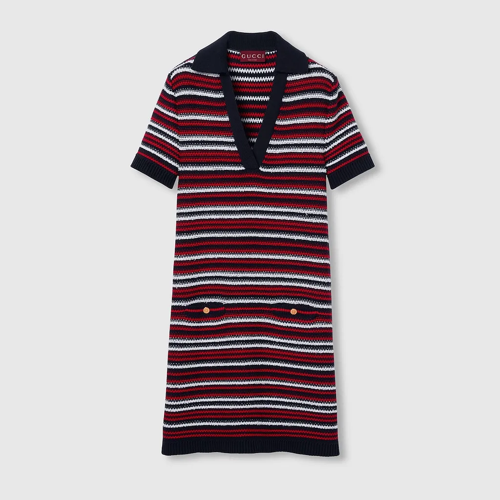 Fine Wool Polo Dress