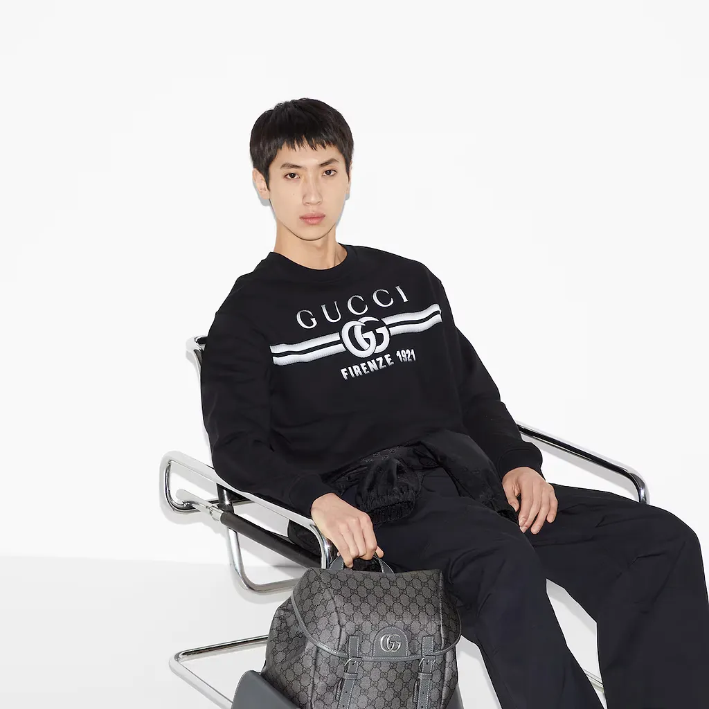 Cotton Jersey Printed Sweatshirt