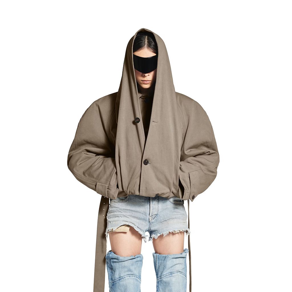 Flipped Hooded Trench