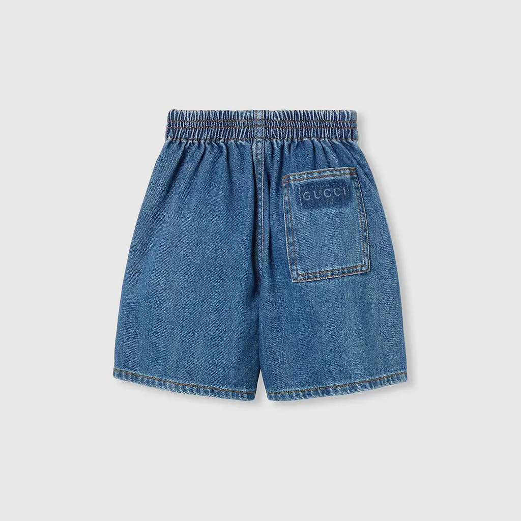 Children's Lasered Denim Shorts