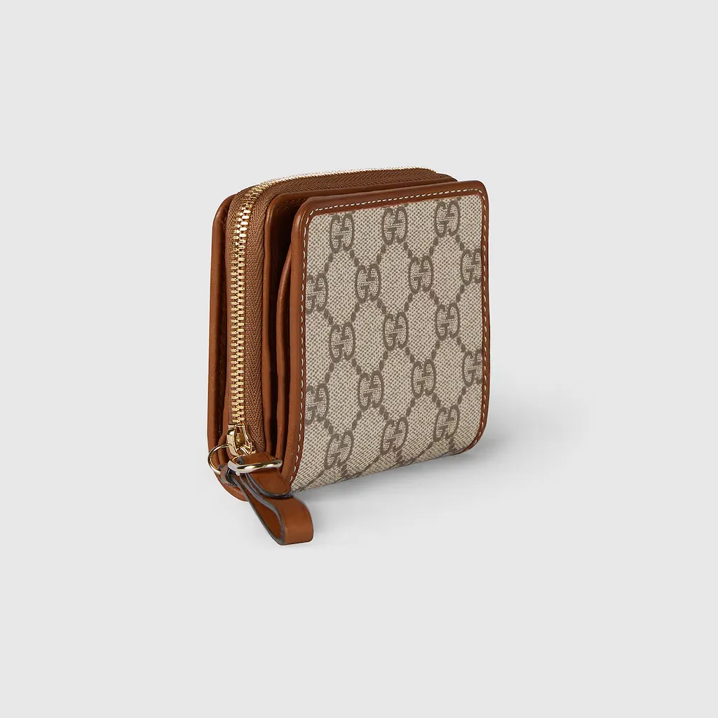 Gg Emblem Zip Mini Wallet