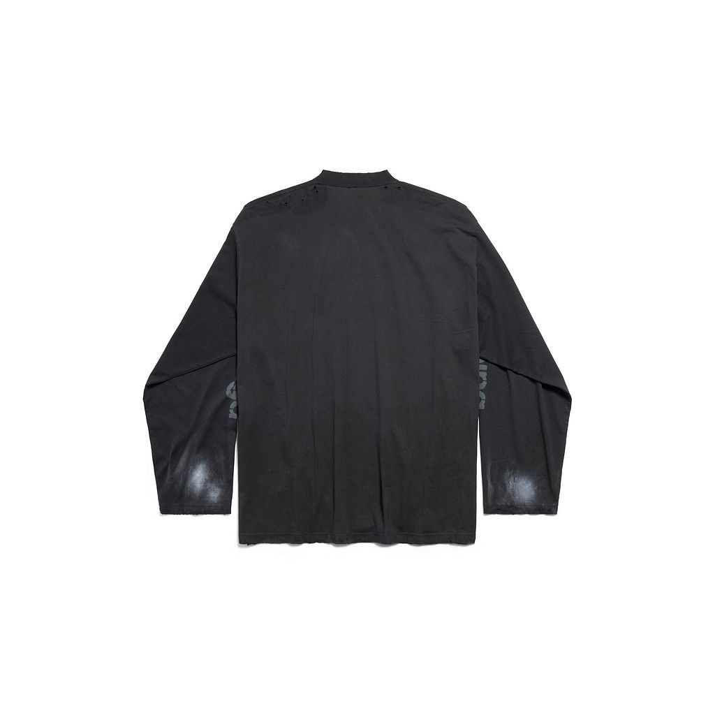 3B Stencil Long Sleeve T-Shirt Oversized