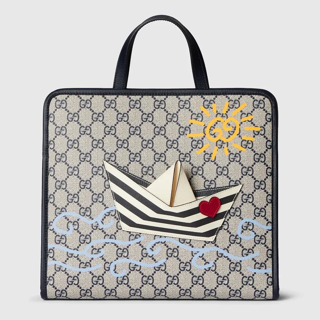 Children's Printed Gg Tote Bag