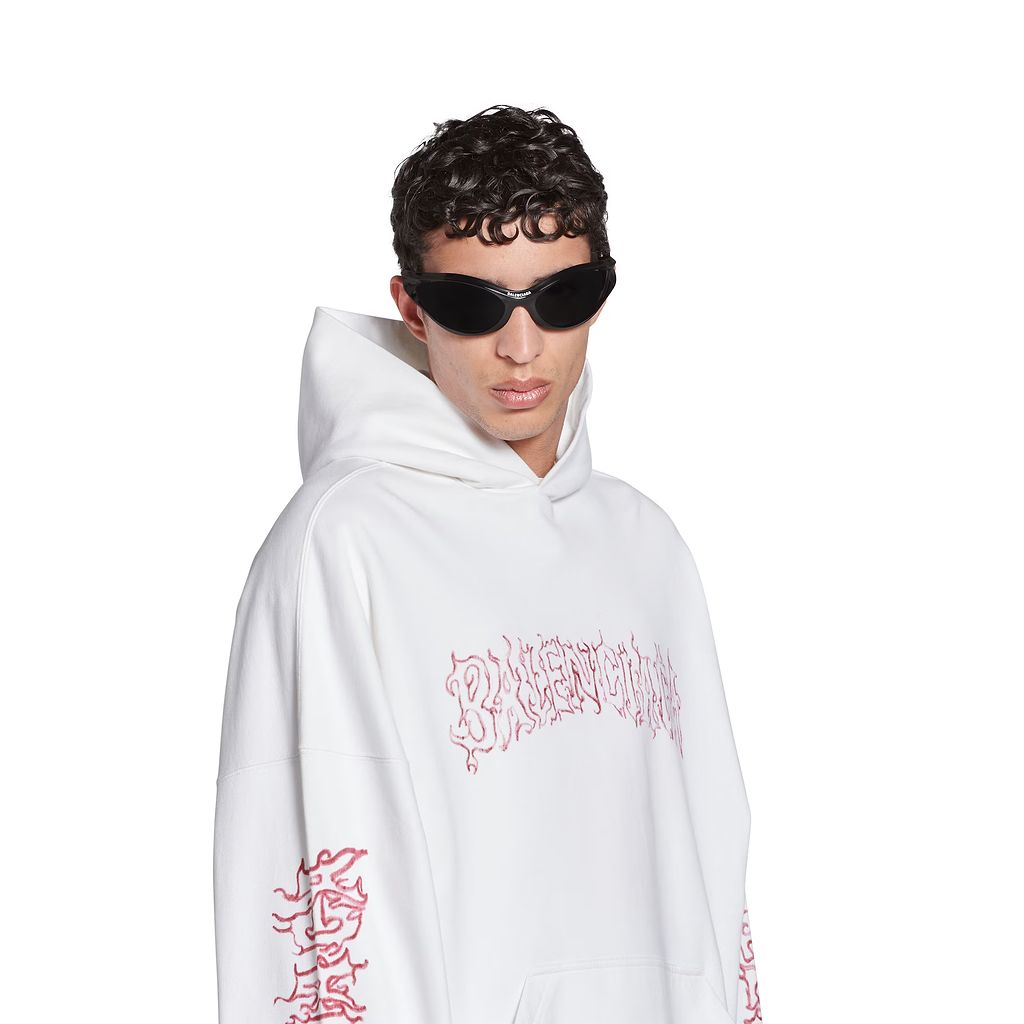 Diy Metal Outline Hoodie Oversized