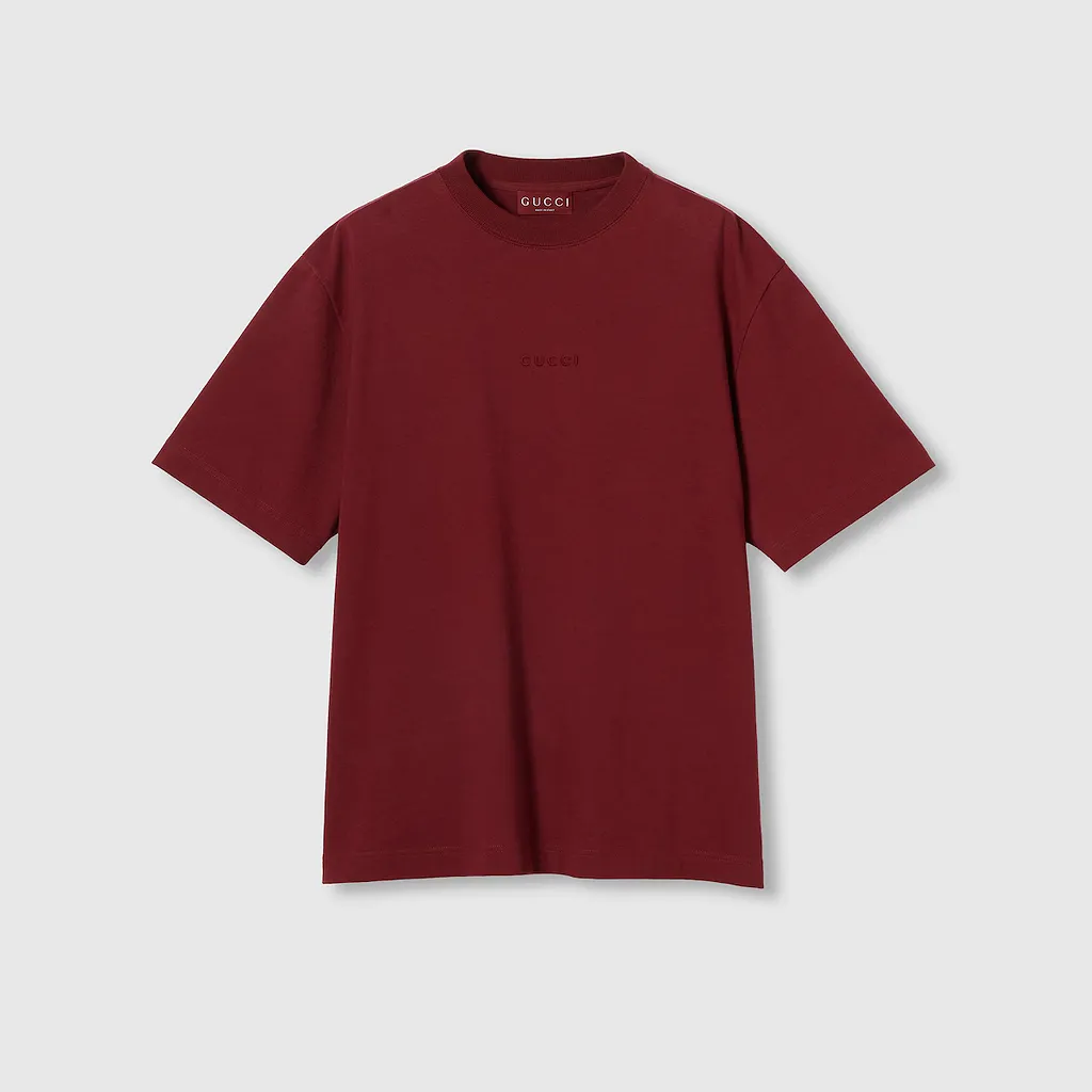 Cotton Jersey T-Shirt With Embroidery