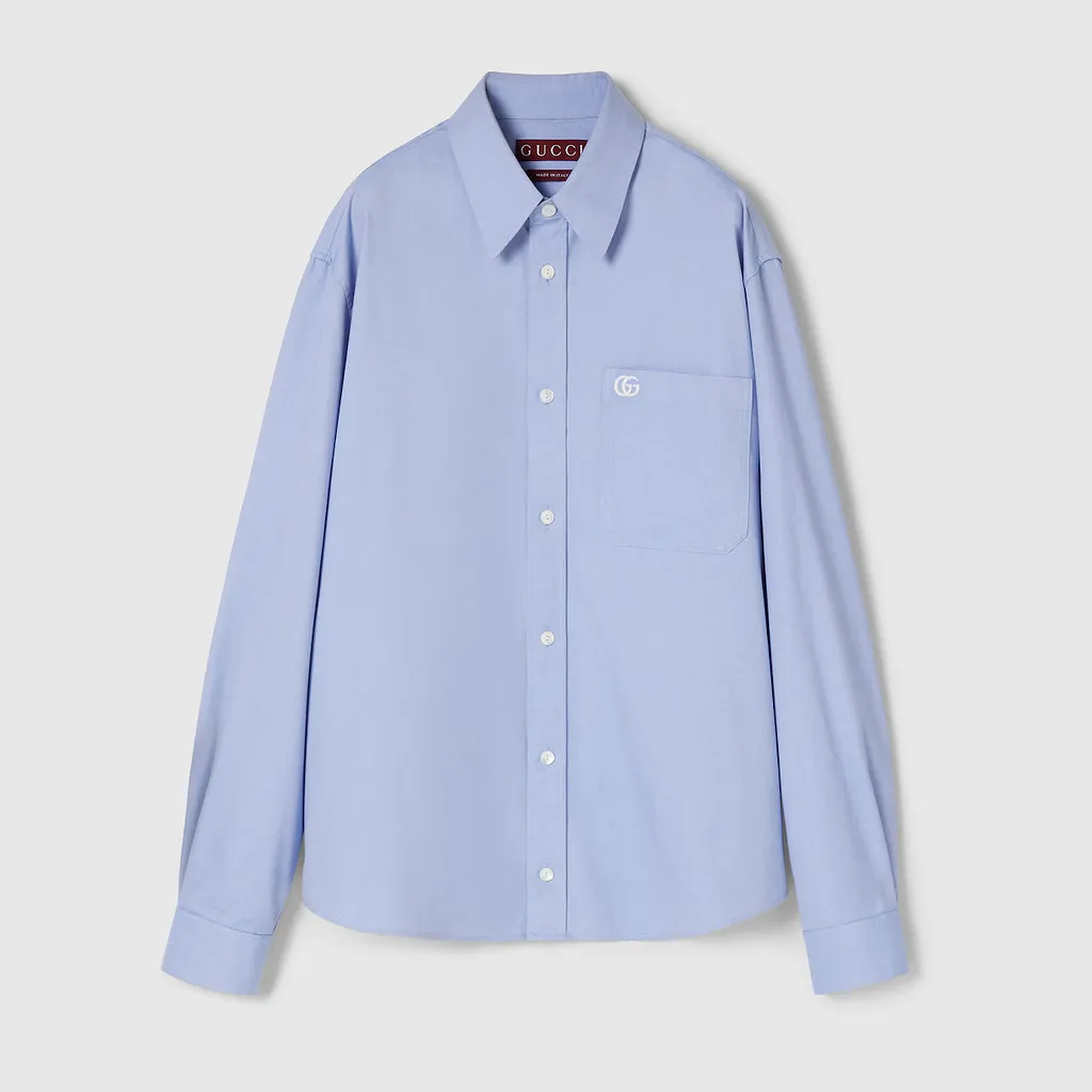 Embroidered Oxford Cotton Shirt