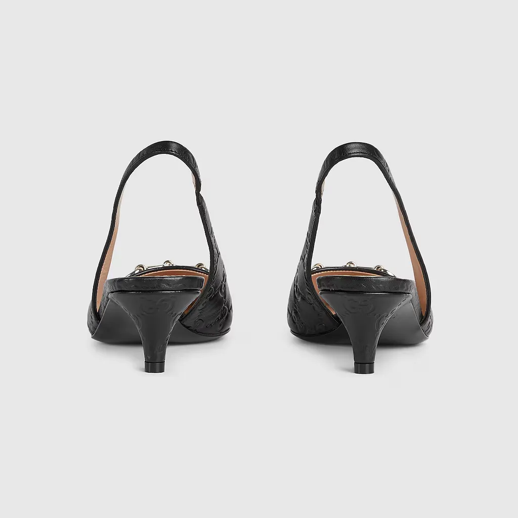 Horsebit Slingback Pump