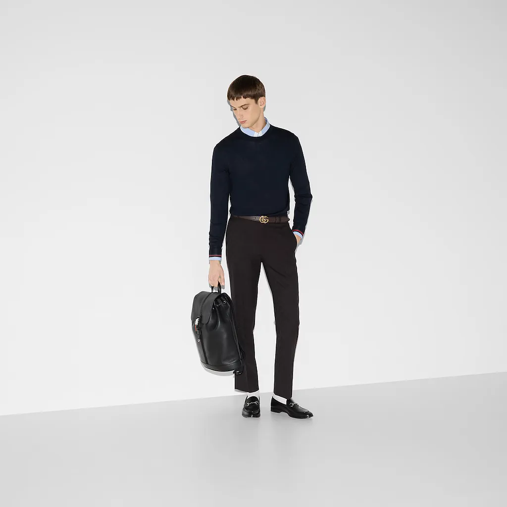 Wool Knit Jumper With Web