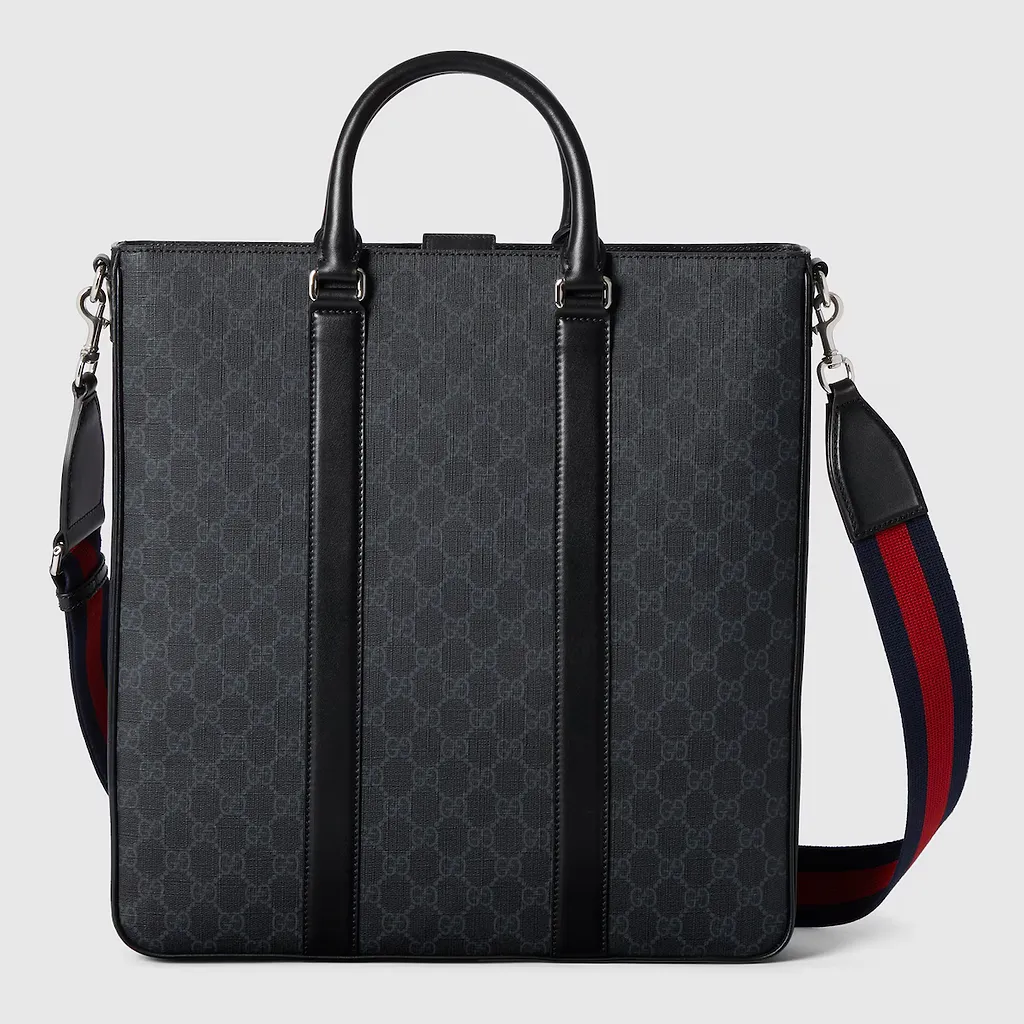 Gg Black Large Tote Bag