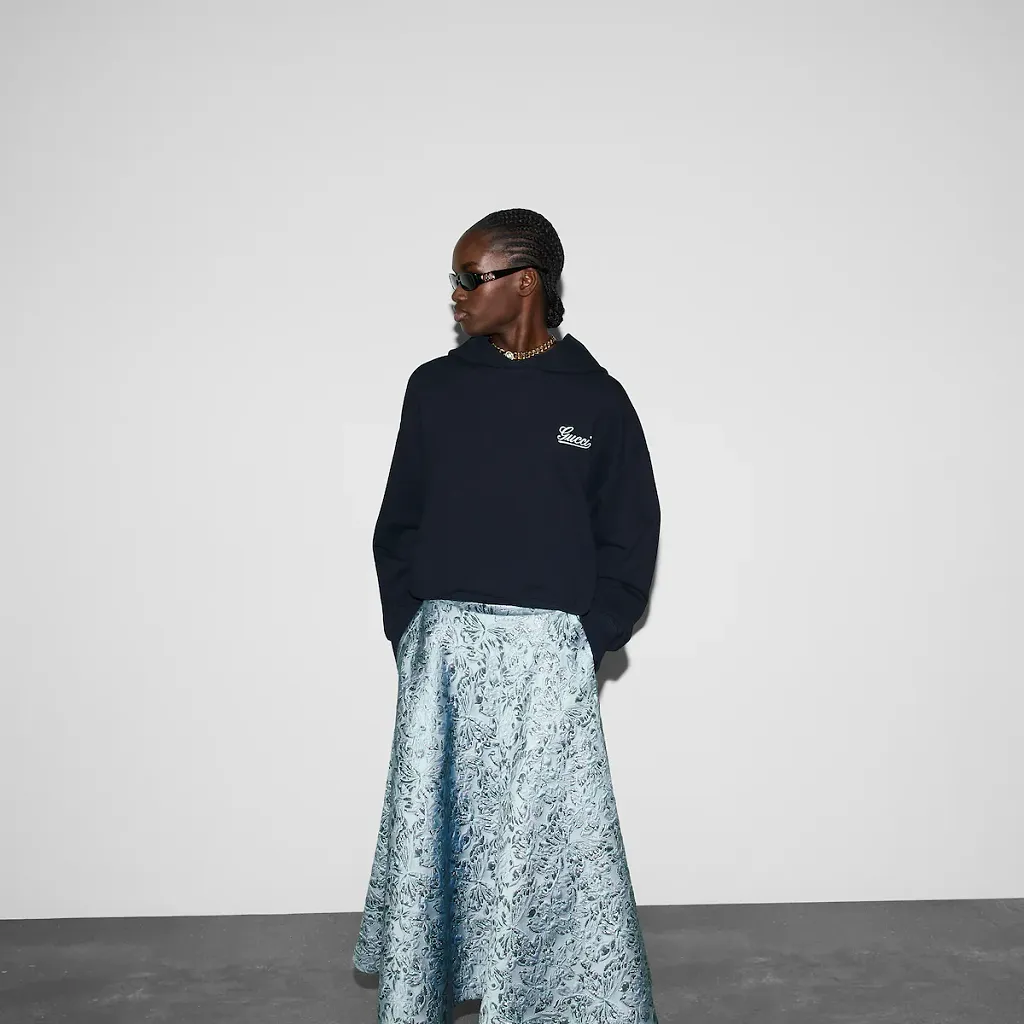 Cotton Jersey Hooded Sweatshirt